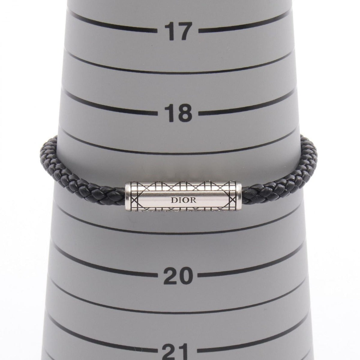 Dior Bracelet Cannage Braid Leather Black — view 5