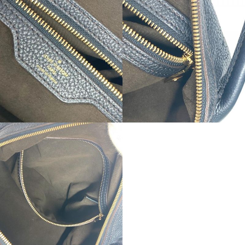 Louis Vuitton Shoulder Bag Galatea PM M93814 Monogram Mahina Leather Noir Black