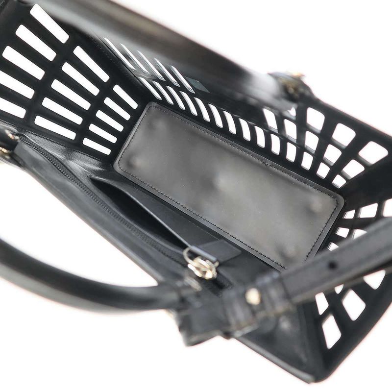 Balenciaga Mag Bag Small Mag Basket Small Shoulder Bag 677993 Black