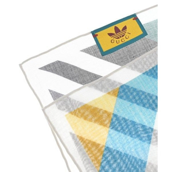 Gucci Bandana Scarf Cotton Black White Blue — view 3