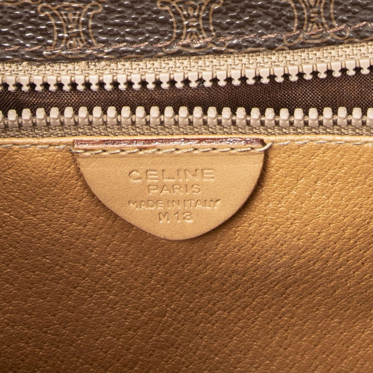 Celine g Square Flap Messenger Brown Macadam Canvas — view 10