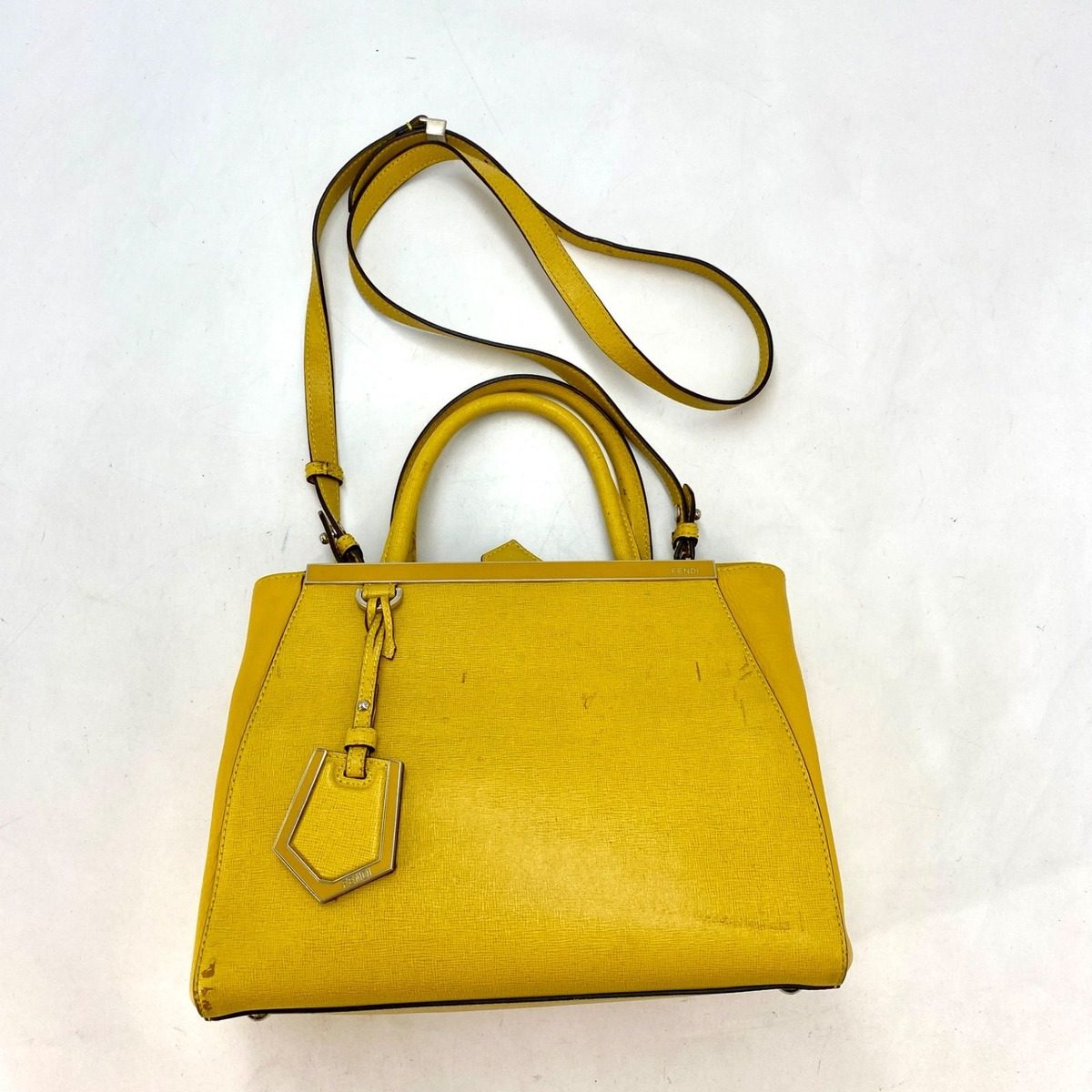 Fendi Tote Toujour Yellow Formal Travel — view 16