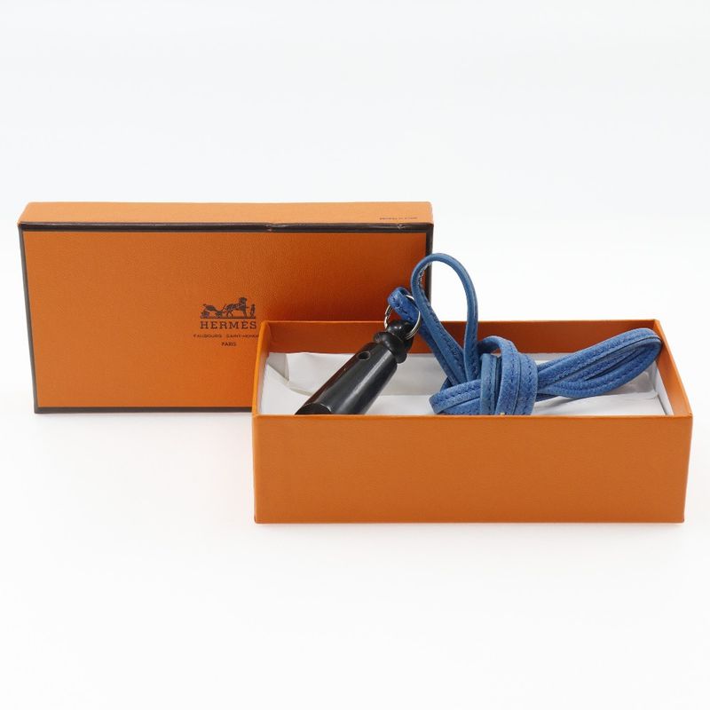 Hermes Whistle Wood Black Ladies Other Miscellaneous