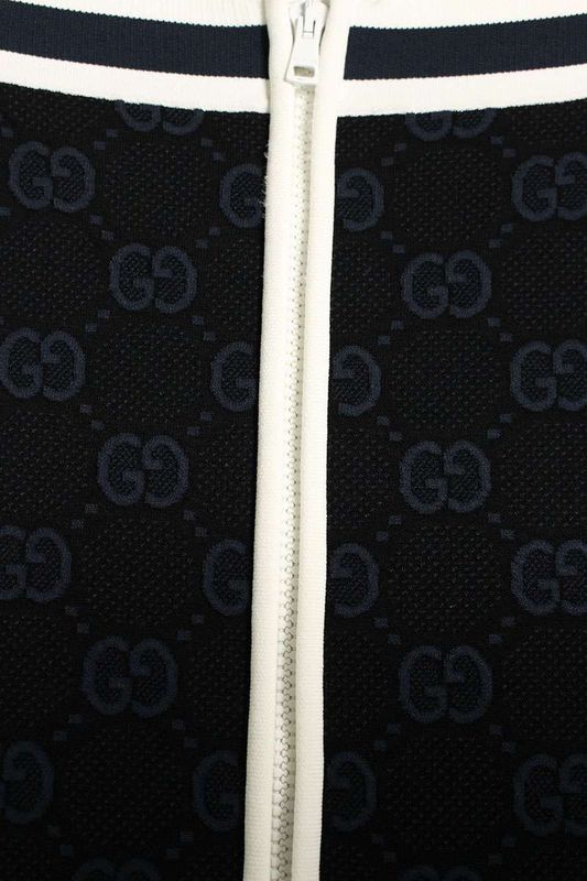 Gucci 754040 Xkdcr GG Jacquard Knit Long Skirt Women's L