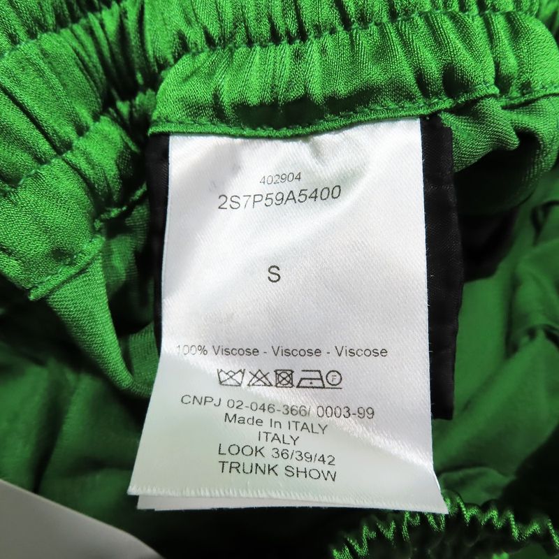 Unused 22SS Christian DIOR Boxing Shorts Half Pants Logo DIOR VIBE Green S