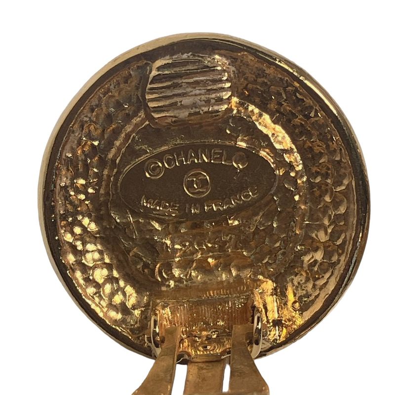 Chanel Large Vintage Earrings Chanel Gold