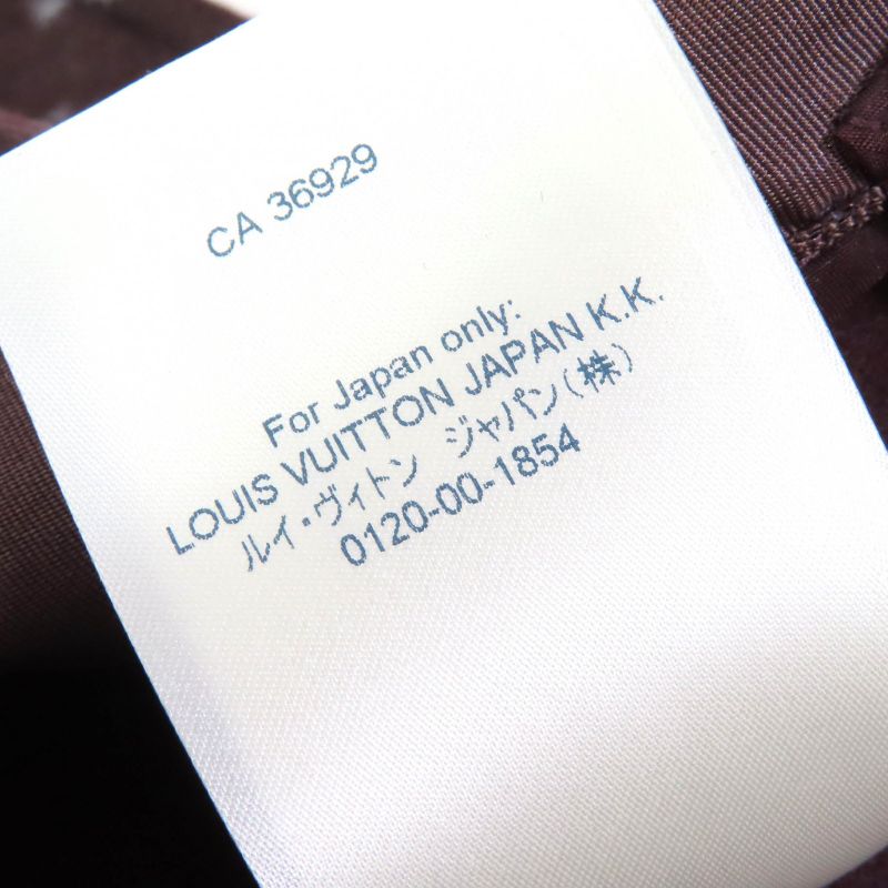 Louis Vuitton 21AW 1a90z6 Monogram Martin Girl Wool Silk Logo Button Mini Skirt