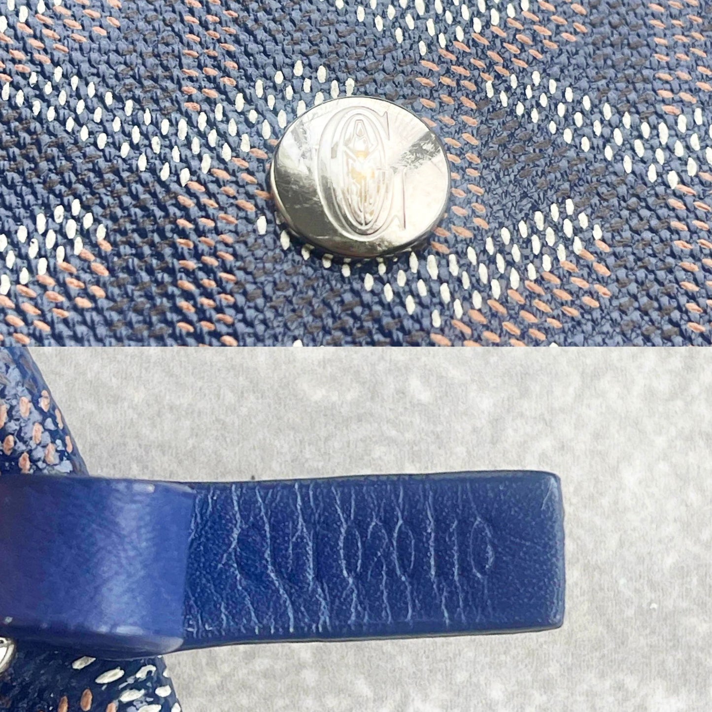 Goyard Saint Louis GM Blue St Louis Shoulder Tote Bag Pouch Purse