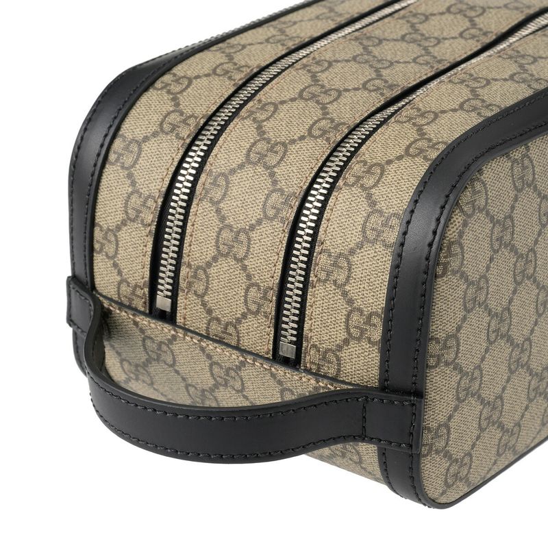 Gucci Pouch GG Supreme Beige/black