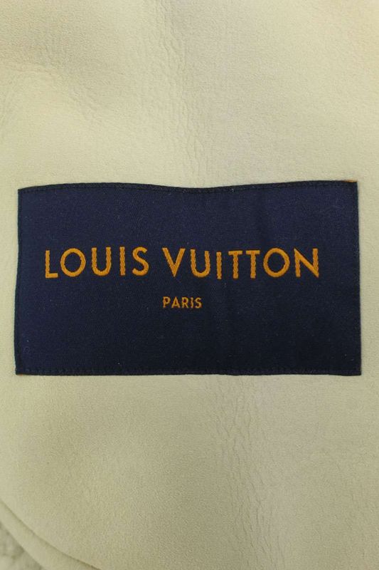 Louis Vuitton Rm212 F17 Hll81e Monogram Mirror Shearling Leather Blouson Men 48