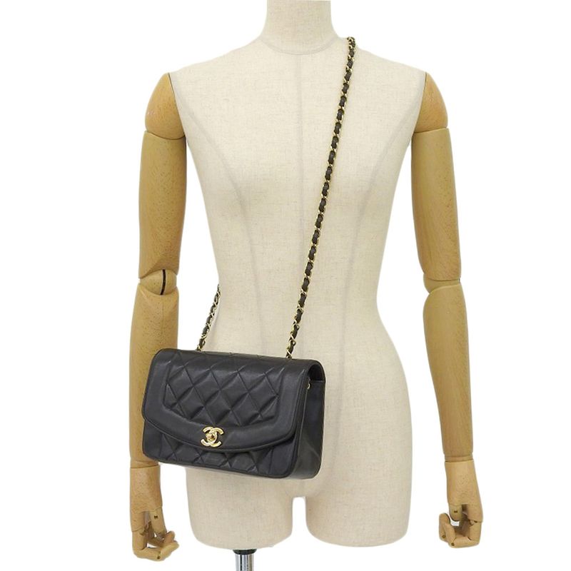 Chanel Chanel Quilted Diana 22 Chain Shoulder Bag