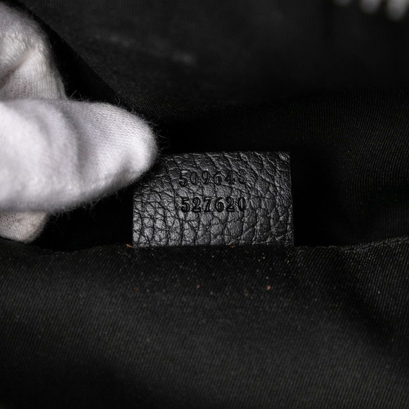 Gucci GG Nylon Belt Bag Waist Bag 509643 Black Nylon Leather Men's Gucci