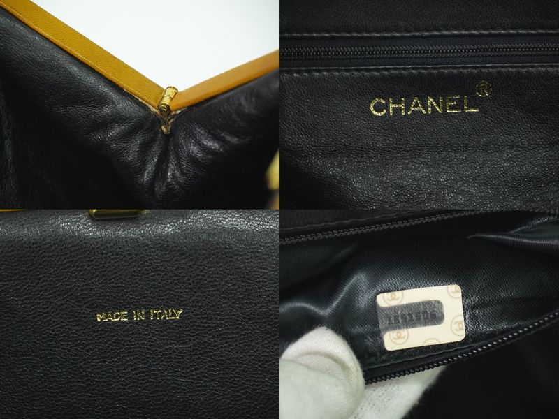 Authentic Chanel Coco Mark Chain Shoulder Bag Suede Leather Brownish Coco Mark