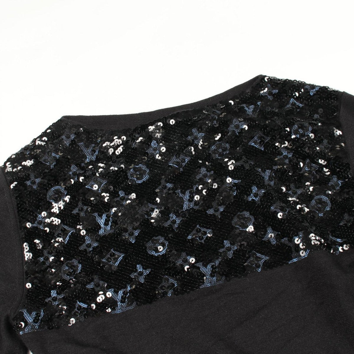 Louis Vuitton Knit Top Monogram Black Wool Cashmere — view 8