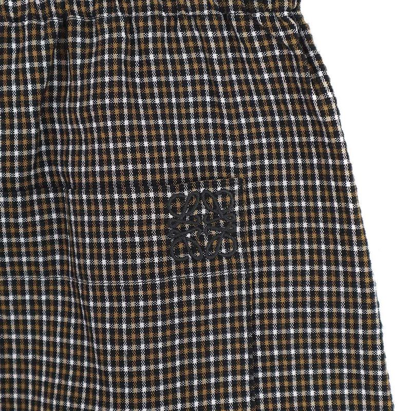 Loewe Paula's Ibiza Loewe Paula's Ibiza 25ss Micro Check Cotton Linen Draw String