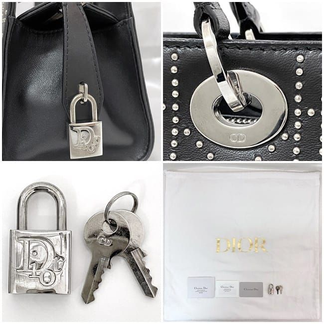 Christian Dior Semi Shoulder Bag F21666 Black