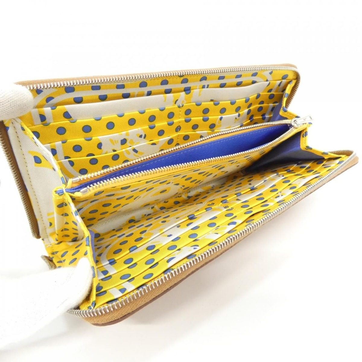 Hermes Brides de Gala Fantome a Pois Silk in Classic Wallet — view 5