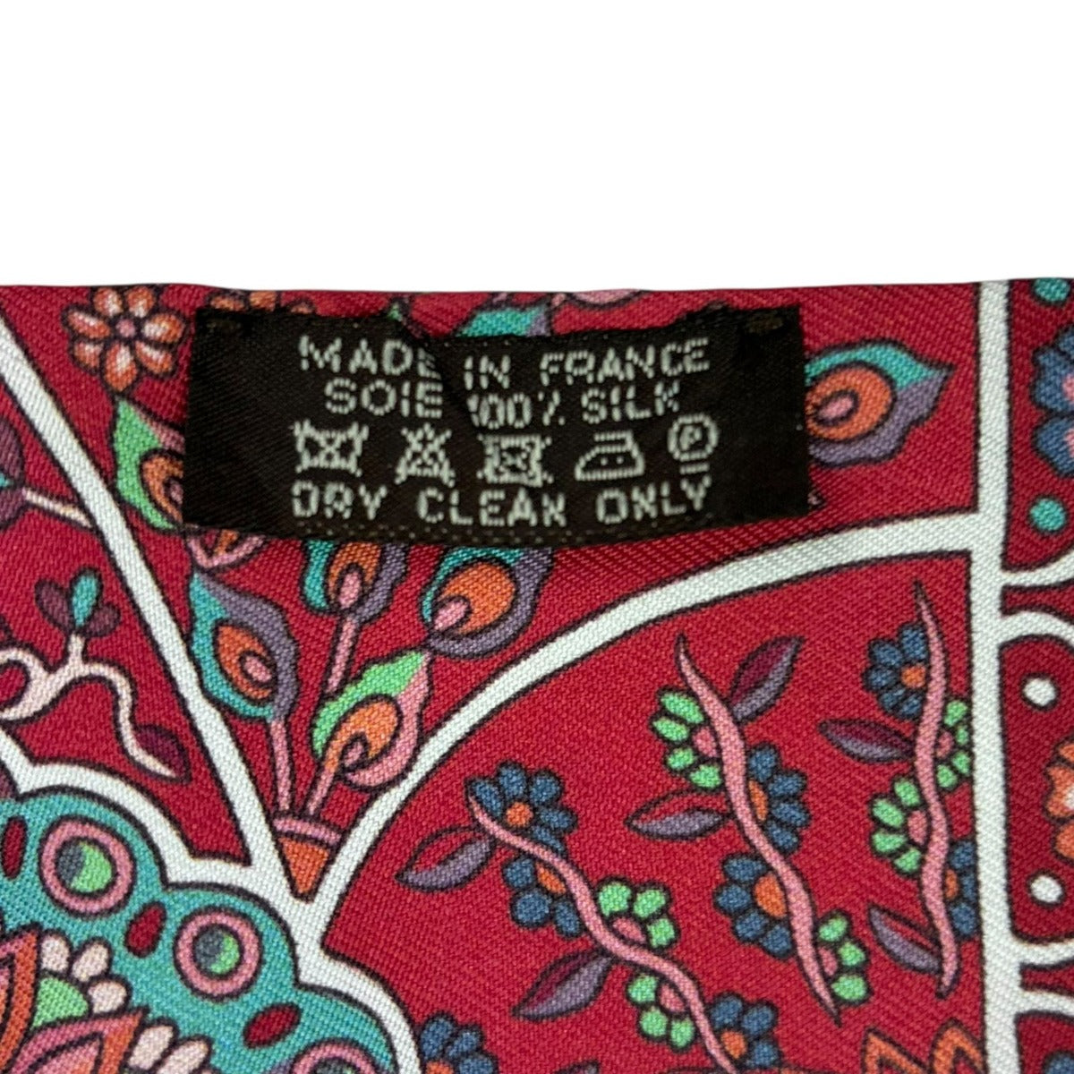 Hermes Twill Scarf Silk Au Pays Des Oiseaux Fleurs In The Land Of Blooming — view 4