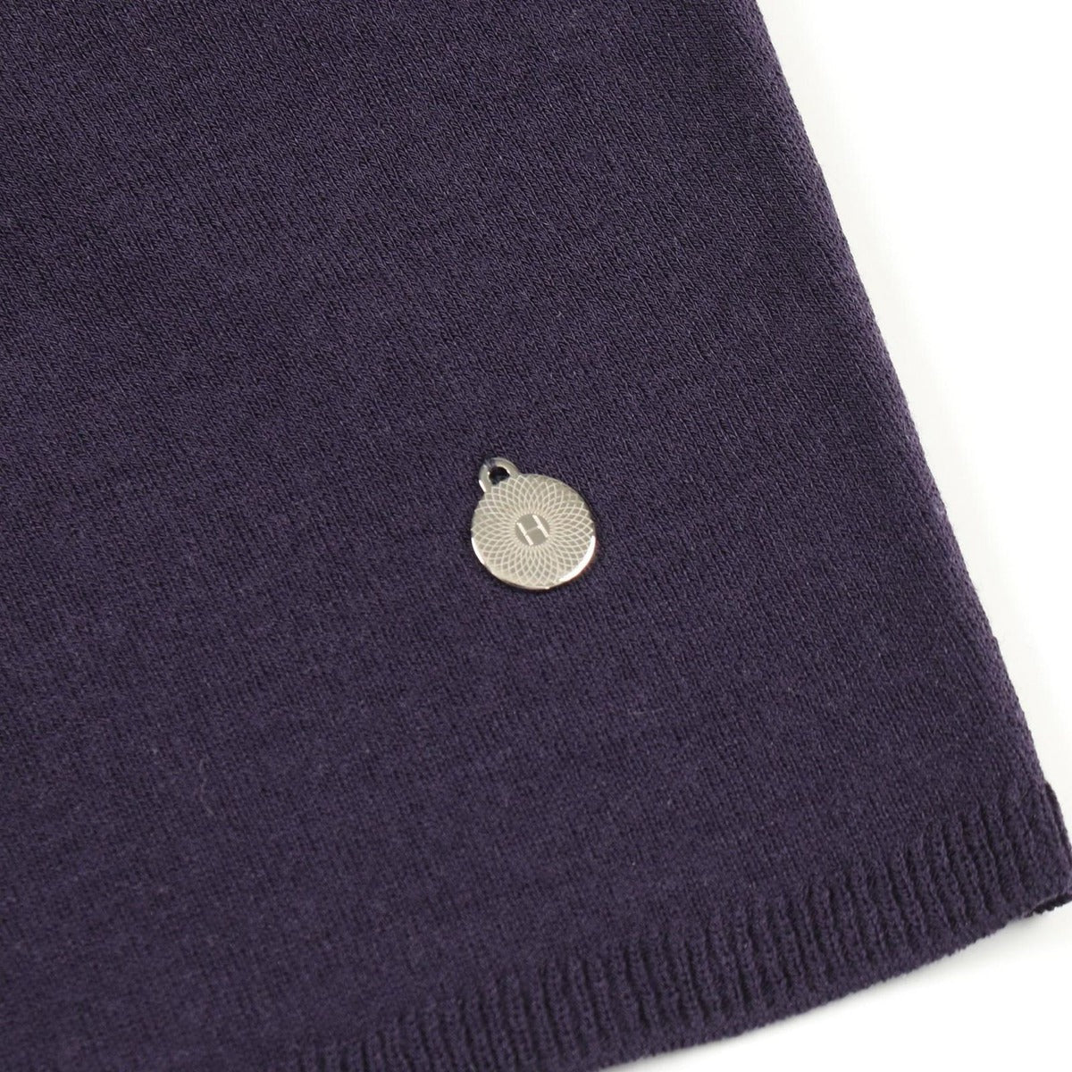 Hermes Knit Top Purple Wool Short Sleeve — view 5
