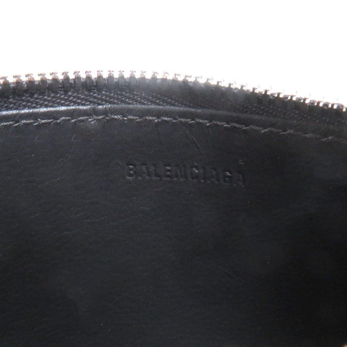 Balenciaga Logo Leather Zip — view 9