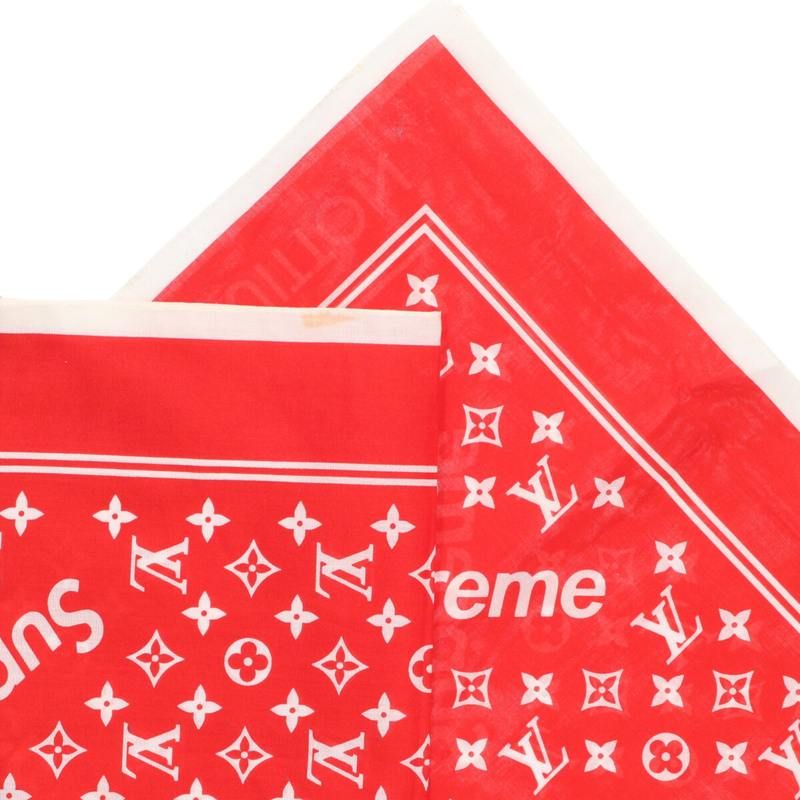 Supreme Louis Vuitton 17AW LV Monogram Bandana Monogram Scarf Men's