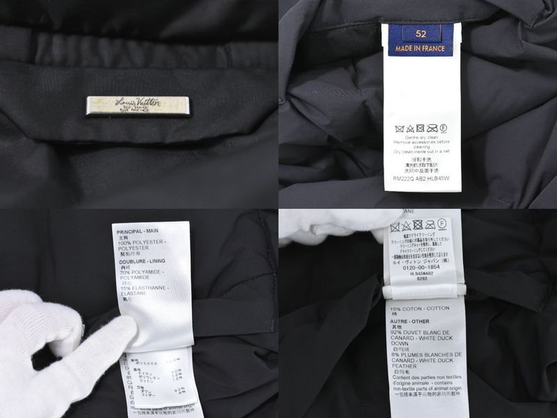 Authentic Louis Vuitton LV Monogram Reversible Down Jacket Outerwear 54