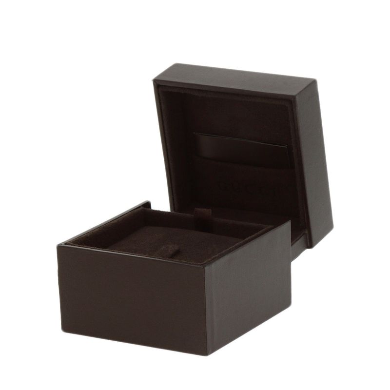 Gucci GG Icon Wide #13 Ring - 18K White Gold Ladies