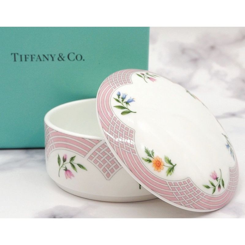 Tiffany & Co. Bouquet Bonbonnière Trinket Box Candy Container