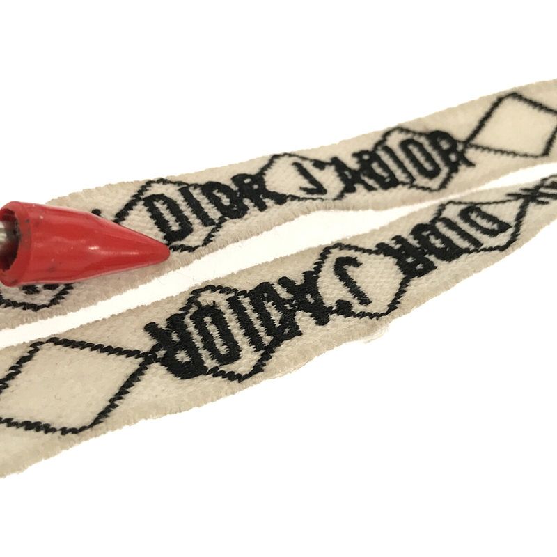 Christian DIOR | J'adior Ankle Ribbon Flat Sandals | 38 | Black | Women's