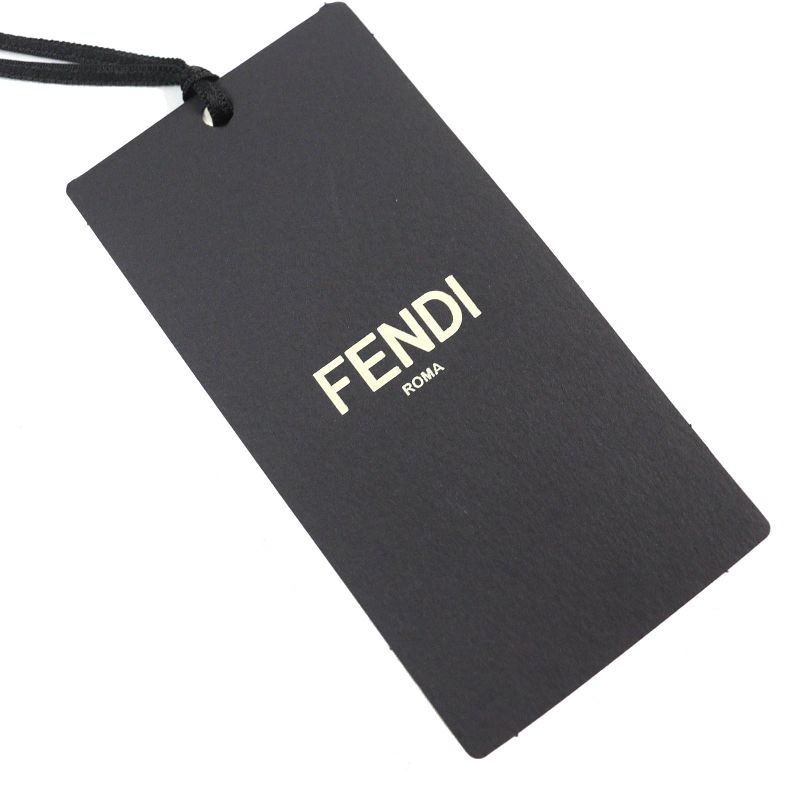 Fendi 2022 Fzx034 Cashmere Blend FF Logo Zucca Pattern Monogram Crewneck Long