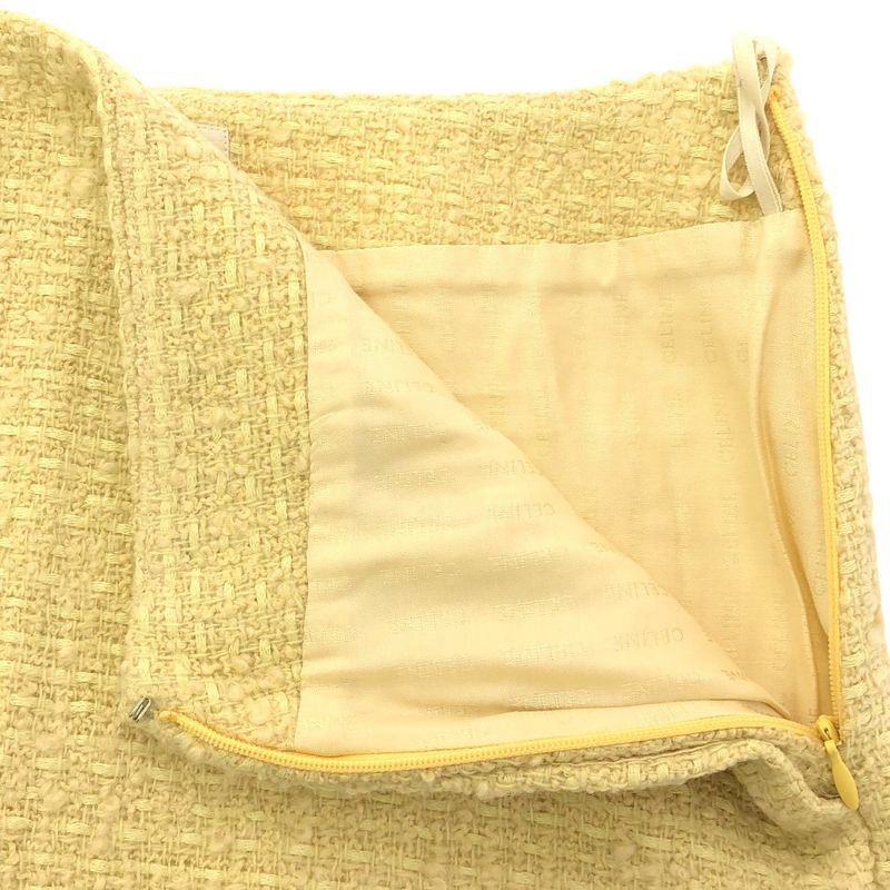 Celine Tweed Miniskirt Yellow 2j471764l Yellow 34