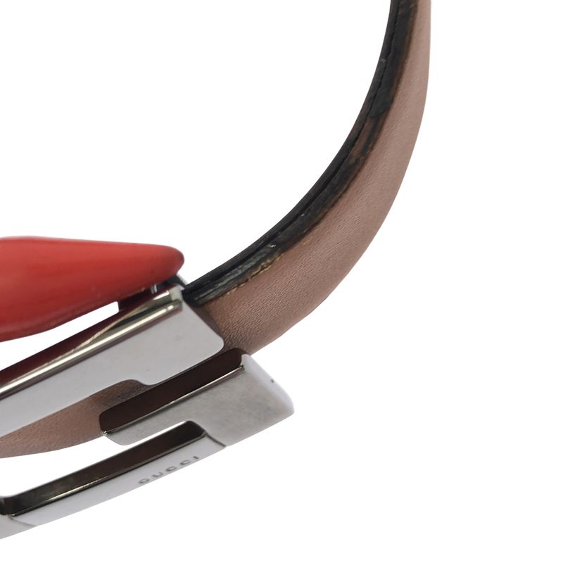 Gucci - G Buckle Leather Belt - Brown - Women's