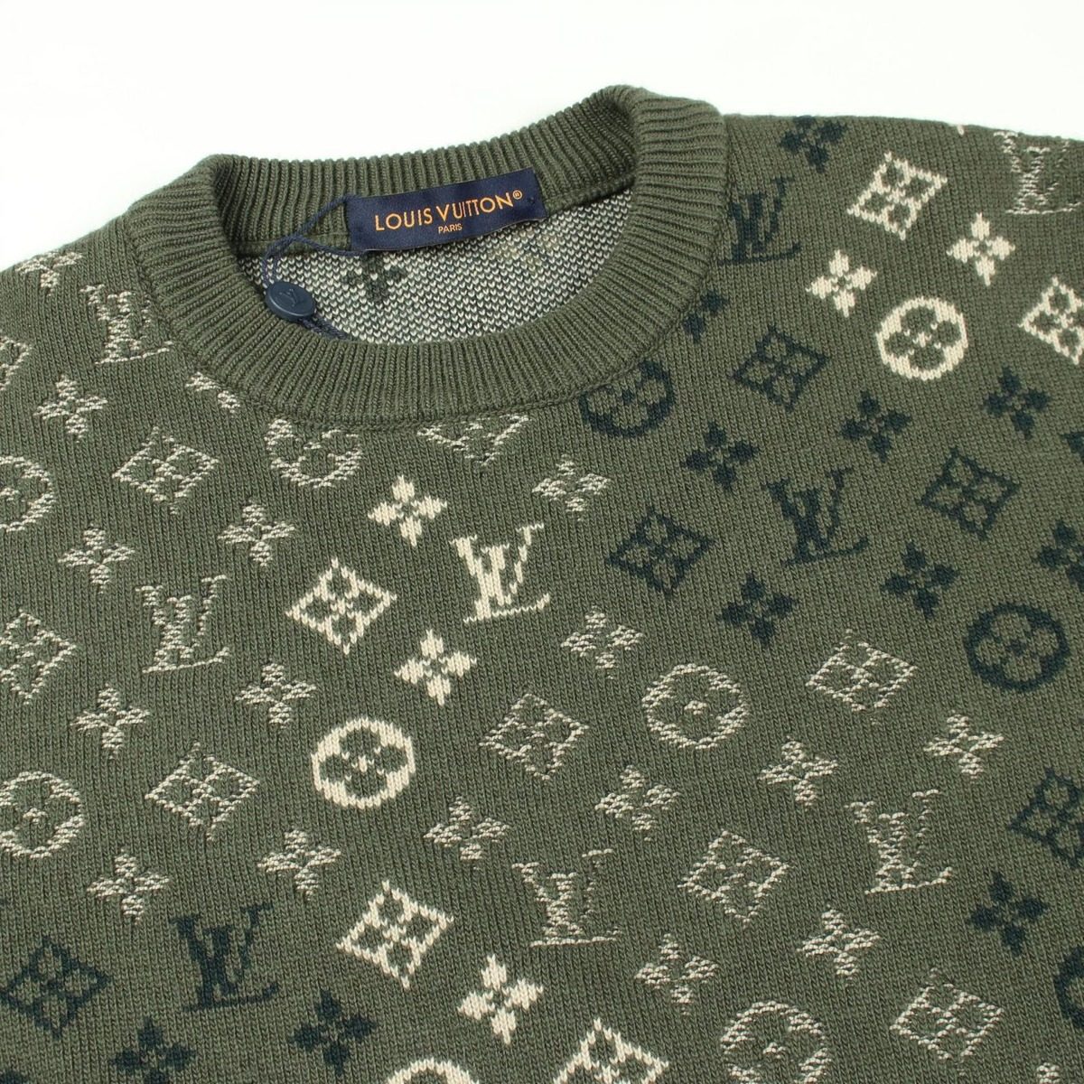 Louis Vuitton Knit Monogram Pullover Wool Cashmere Sweater — view 6
