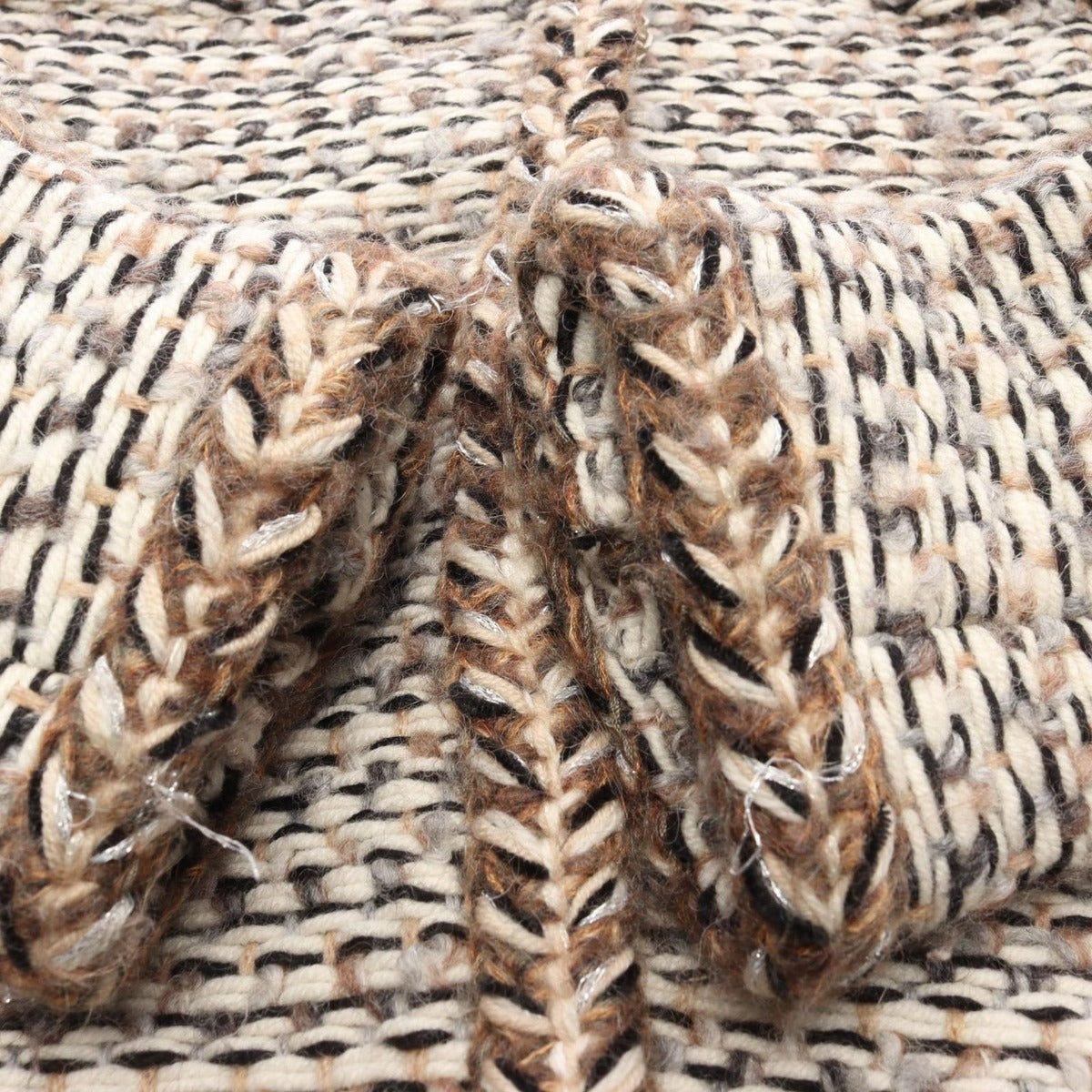 Chanel Stand Collar Coat CC Logo Button Wool Cashmere — view 8