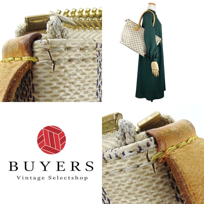 Louis Vuitton Tote Bag Saleya MM N51185 Damier Azure White Daily Use Ladies