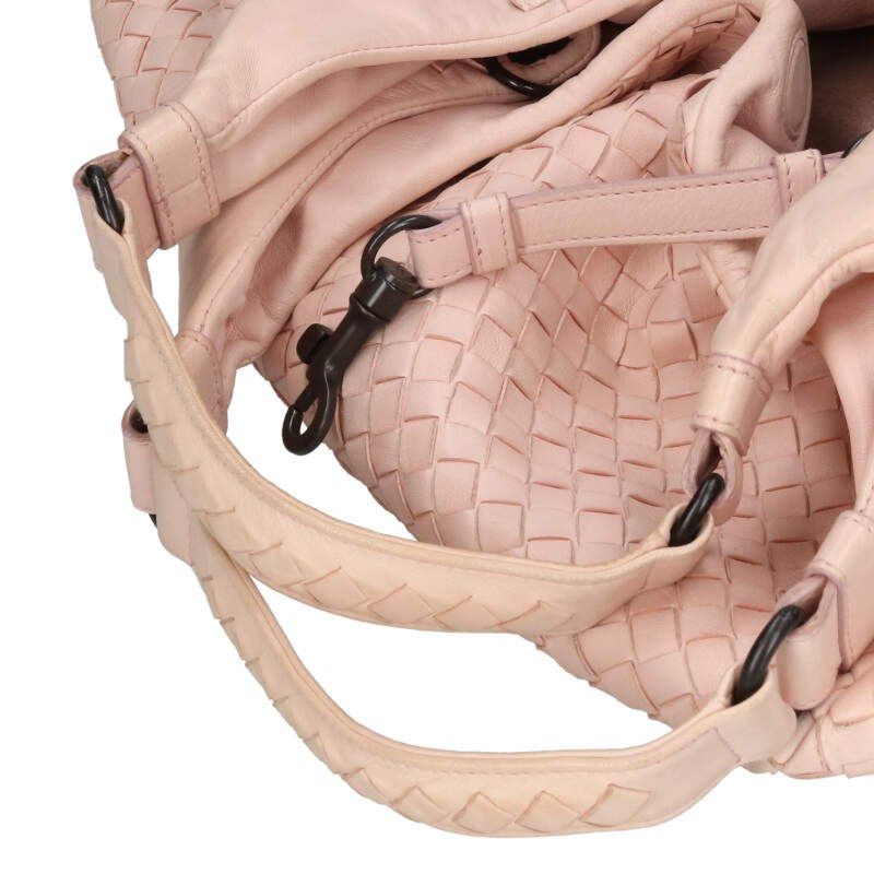 Bottega Veneta 125787 Medium Campana Intrecciato Leather Handbag Women