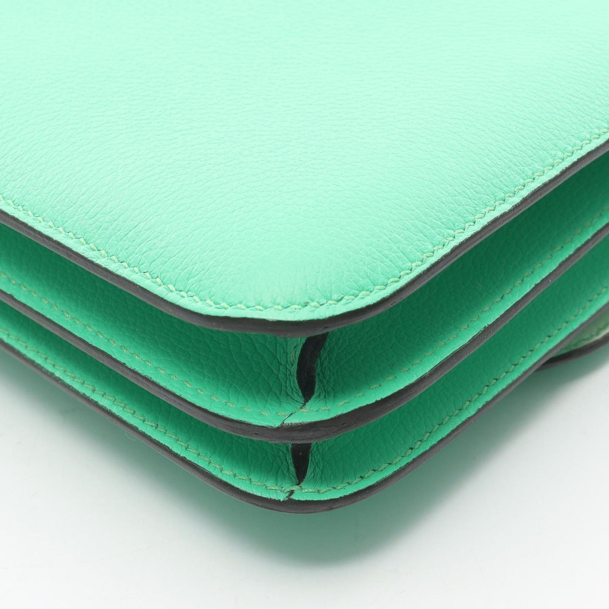 Hermes Shoulder Bag Constance 3 Mini Verso Veil Comic Fizz Leather Green — view 6