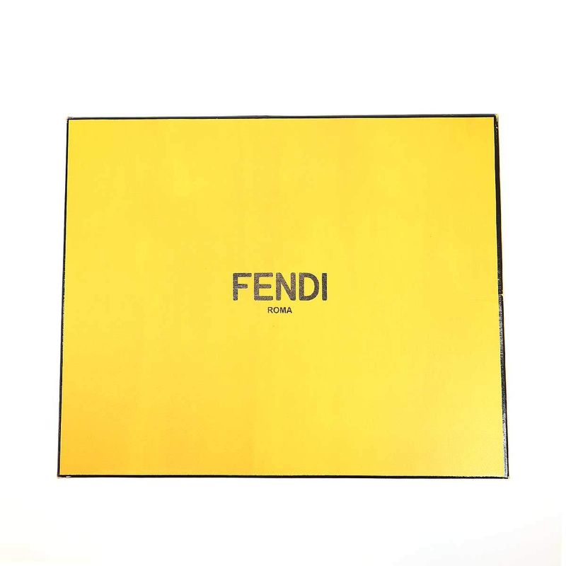 Fendi Bag Bugs Monster Bugs Eye Leather Clutch Bag Black