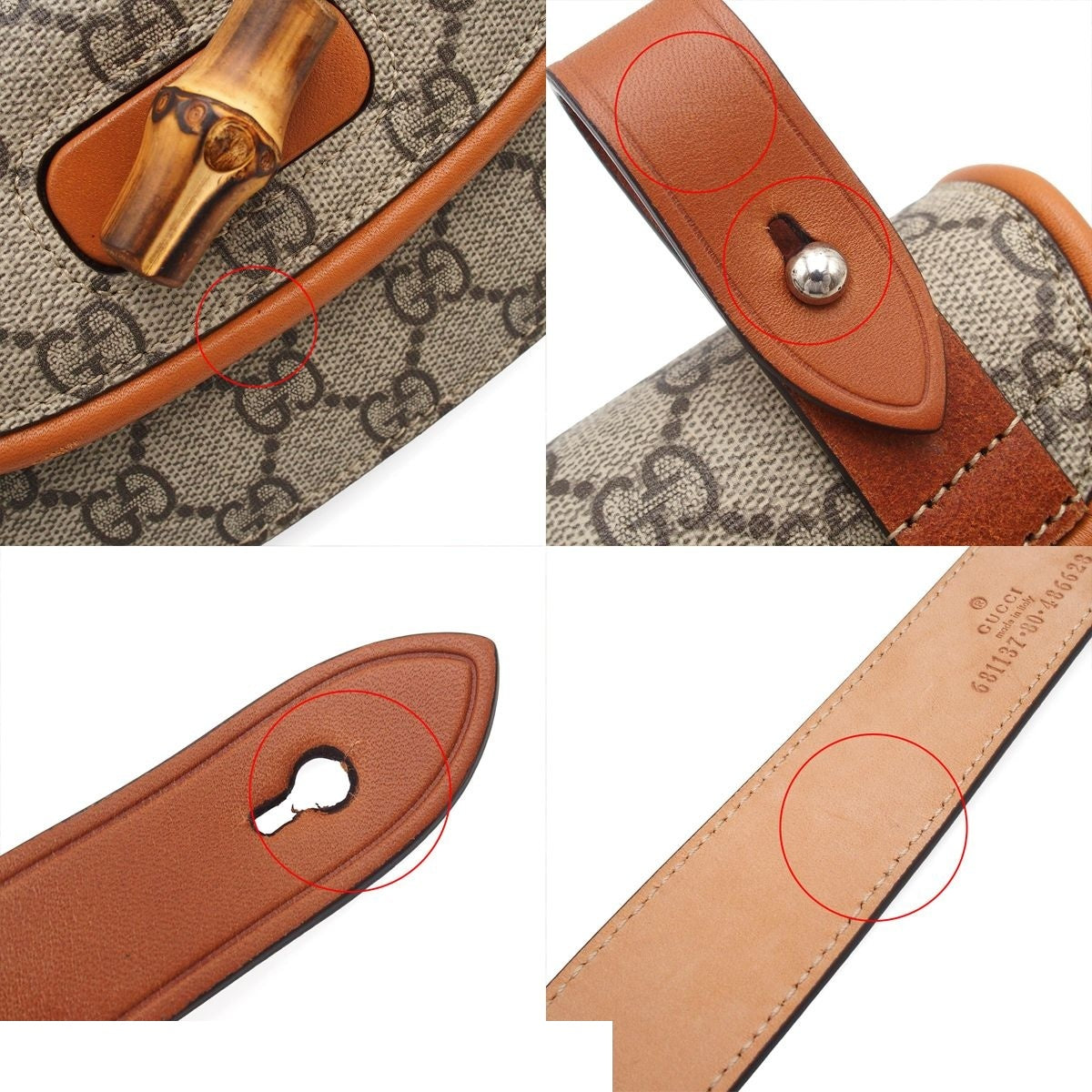 Gucci Bamboo Beige GG Supreme Canvas Mini Belt Bag — view 8