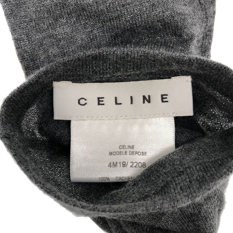 Celine Cashmere Gloves Cashmere Arm Cabas Gloves 4m19 2208 Gray
