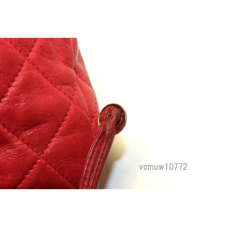 Chanel 0 Quilted Leather Chain Shoulder Bag Drawstring Pouch — view 10