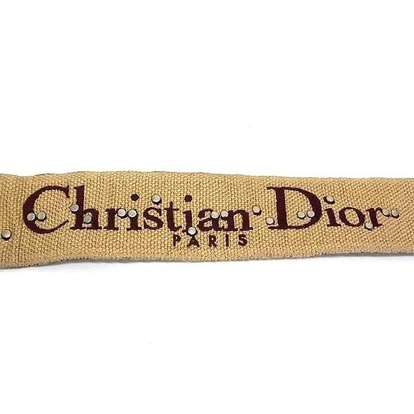 Christian Dior Medallion Trotter Canvas And Leather Shoulder Strap For Bag — view 4