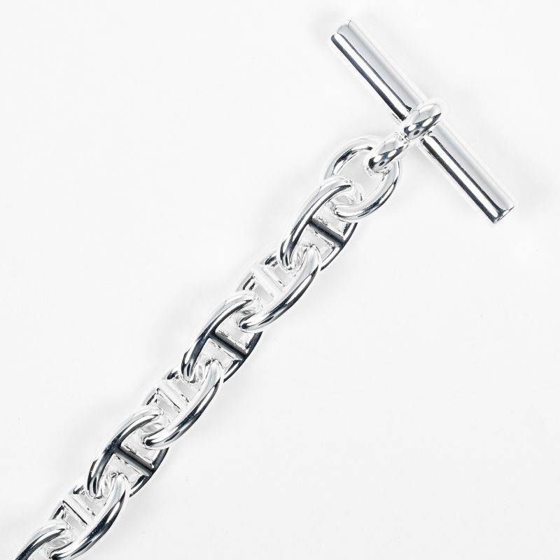 Hermes Chaine D'ancre PM 16 Links Approx 14cm (5.51in) Around The Wrist Silver