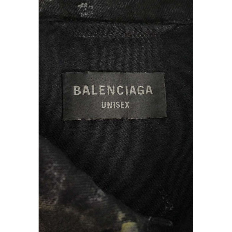 Balenciaga Tbp47 Super Destroy Oversized Denim Jacket 1 — view 3