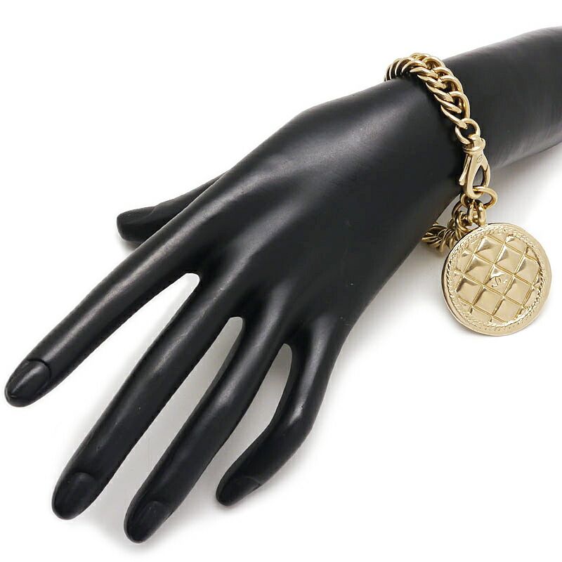 Chanel Matelasse Plated Bracelet Plated (GP) B15K Charm