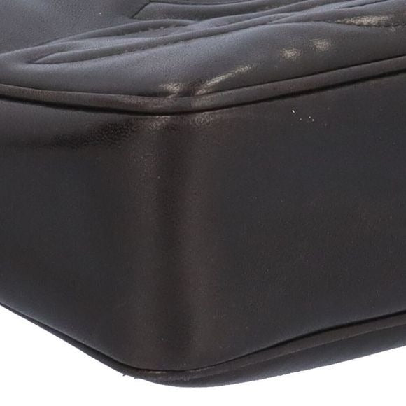 Chanel Triple Coco Mark Fringe Shoulder Bag Lambskin Black Ladies Chanel