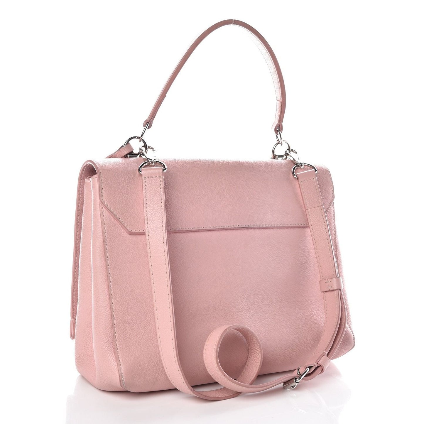 Louis Vuitton Soft Calfskin Lockme Top Handle Rose Ballerine Pink Bag