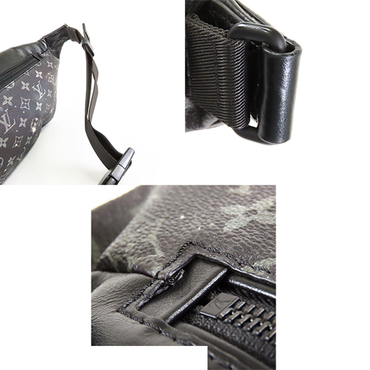 Louis Vuitton Discovery Bum Bag Black Leather Monogram Galaxy — view 8