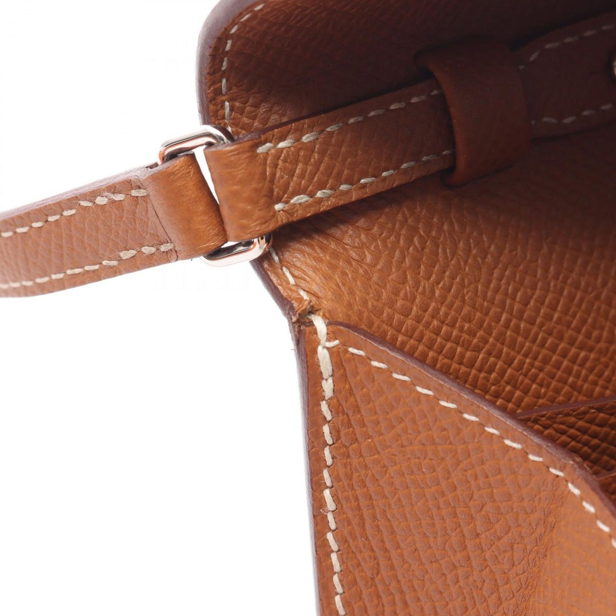 Hermes Shoulder Bag Chaine D'ancre to Go Gold Leather Brown — view 8