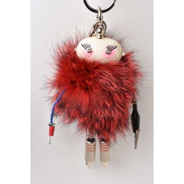 Prada Key Ring Holder Trick Nancy Robot Red Multi — view 7